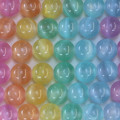 Sélénite rainbow 8 mm perle ronde multi couleur teinté Maroc - BeauMonde Bijoux