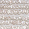 Perle de culture d'eau douce 3.5x4 mm environ nuggets blanc qualité A Chine