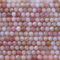 BeauMonde Bijoux - Opale rose 3.5/4 mm perle ronde facettée mixte A Brésil