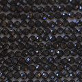 BeauMonde Bijoux - Tourmaline noire 4 mm environ perle ronde facettée A+ Brésil