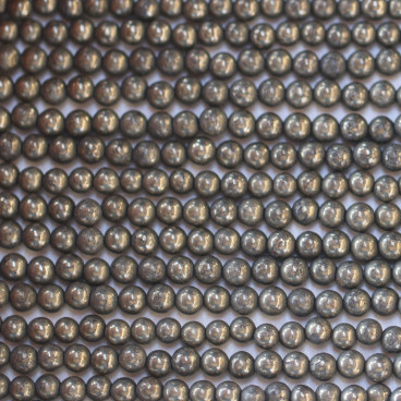 BeauMonde Bijoux - Pyrite 3 mm perle ronde A Mexique