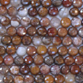 BeauMonde Bijoux - Agate 6 mm mousse mexico aqua nueva ronde facettée A+ Afrique
