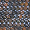 Oeil de fer bleu 6 mm environ perle ronde A+ Afrique du Sud