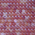 Natural carnelian 4 mm round matte bead Madagascar