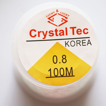 Elastique 0.8 mm transparent TEC qualité coréenne - BeauMonde Bijoux