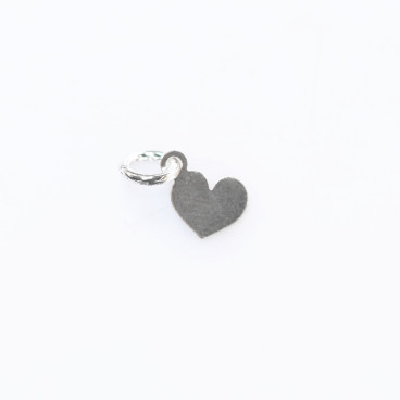 Cœur 6x5 mm argent 925 avec anneau - BeauMonde Bijoux