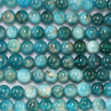 Apatite 4 mm mixed round bead - BeauMonde Bijoux