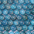 BeauMonde Bijoux - Apatite 8/8.2 mm environ perle ronde mixte médium A+ Afrique