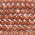 BeauMonde Bijoux - Sun stone 6 mm perle ronde AA (pierre du soleil) Inde