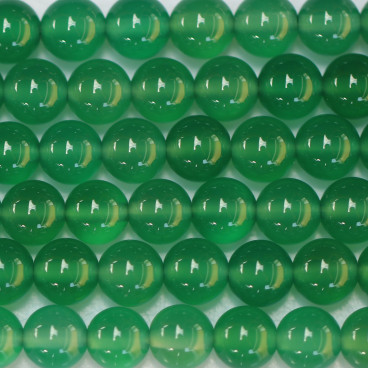 Agate 6 mm green round pearl - BeauMonde Bijoux