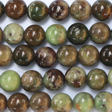 Opal green 8 mm round bead Africa - BeauMonde Bijoux
