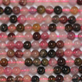 Tourmaline mixte 3/3.2 mm environ perle ronde A- Inde