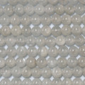 Moonstone 6 mm round bead cloudy white