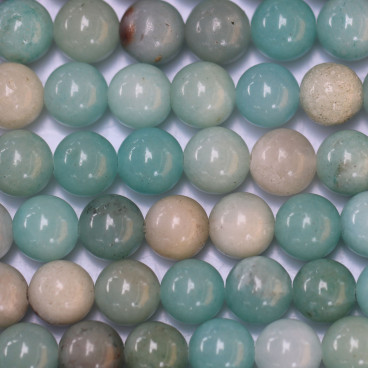 BeauMonde Bijoux - Amazonite 8/8.5 mm environ perle ronde mixte A Chine
