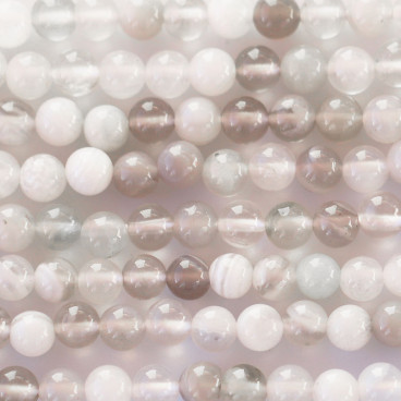 BeauMonde Bijoux - Agate 3 mm perle ronde A+ Botswana