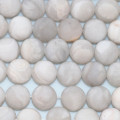 BeauMonde Bijoux - Agate 10 mm perle ronde blanc gris mat