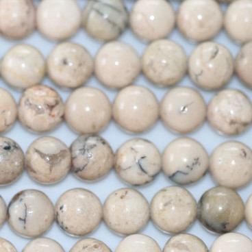 Opal beige round bead 8 mm Africa - BeauMonde Bijoux