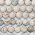 Opale beige 8 mm perle ronde A Afrique