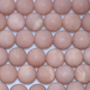 Sun stone 10 mm matte round bead - BeauMonde Bijoux