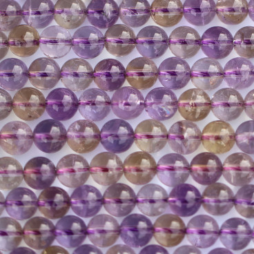 Ametrine 6 mm round bead - BeauMonde Bijoux