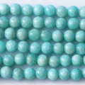 Amazonite 6/6.3 mm environ perle ronde A+ Afrique