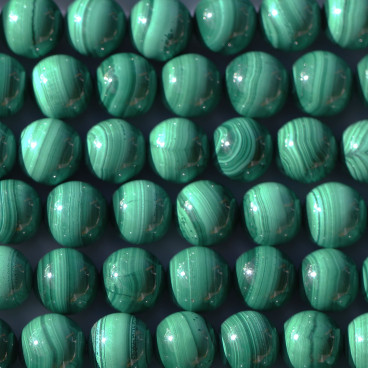 Malachite 8 mm round bead - BeauMonde Bijoux