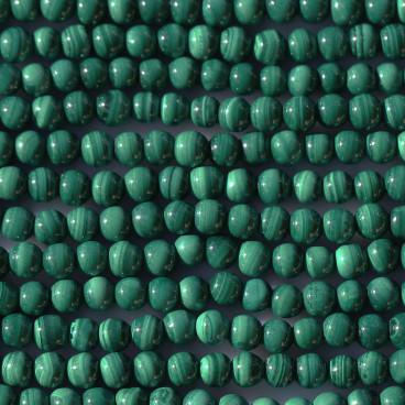 Malachite 4.1/4.4mm perle ronde AA Congo - BeauMonde Bijoux