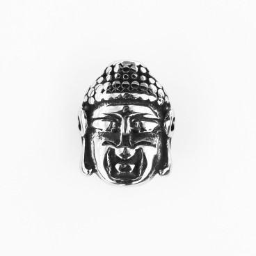 BeauMonde Bijoux - Bouddha 11x15 mm acier inoxydable diamètre du trou 2.5 mm environ