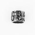 Engraved cross washer 9 x11mm stainless steel - BeauMonde Bijoux