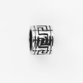 Geometric engraving washer 9x11mm stainless steel