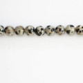 Jasper 6 mm Dalmatian round bead - BeauMonde Bijoux
