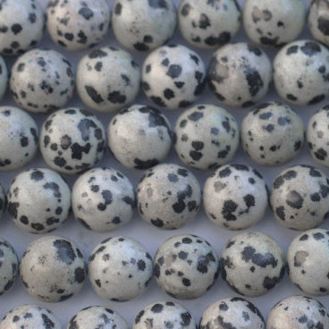 Jasper 10 mm dalmatian round bead - BeauMonde Bijoux