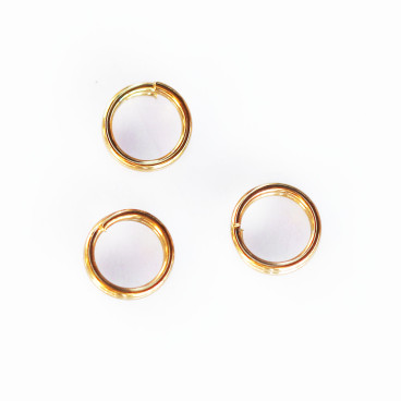 Anneau double 6 mm acier inoxydable doré - BeauMonde Bijoux