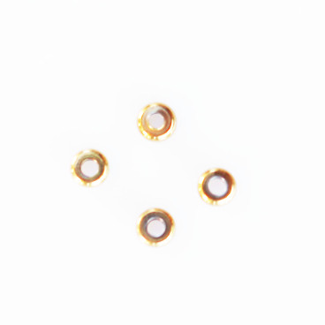 Rondelle lisse 4 mm acier inoxydable doré - BeauMonde Bijoux