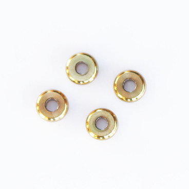 Rondelle lisse 6 mm acier inoxydable doré - BeauMonde Bijoux