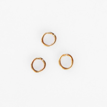 Anneau 4 mm acier inoxydable doré (fil de 0.6 mm) - BeauMonde Bijoux