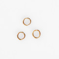 Anneau 4 mm acier inoxydable doré (fil de 0.6 mm)