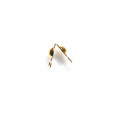 Cache nœud 4x7.5 mm environ, avec anneau, acier inoxydable doré 304