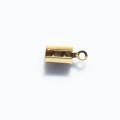 Serre fil 5x11.5 mm environ, avec anneau, acier inoxydable doré 304
