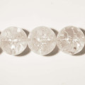 BeauMonde Bijoux - Cristal de roche 14 mm craquelé perle ronde A+ Brésil
