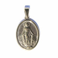 Médaille ovale vierge 16x24 mm environ (épaisseur 2.4mm environ) acier inoxydable doré avec anneau