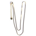 BeauMonde Bijoux - Chaine vénitienne 1 mm environ de longueur 38 cm environ + chainette d'extension acier inoxydable doré 304