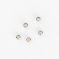 BeauMonde Bijoux - Perles à écraser 2mm environ acier inoxydable doré 304