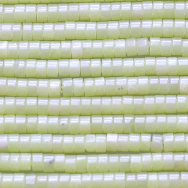 Jade lemon 2x4 mm heishi washer China - BeauMonde Bijoux