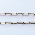 Chaine ovale 2.9x7.9mm environ en acier inoxydable doré 316 vendue au mètre, le prix est pour 1 mètre de chaine