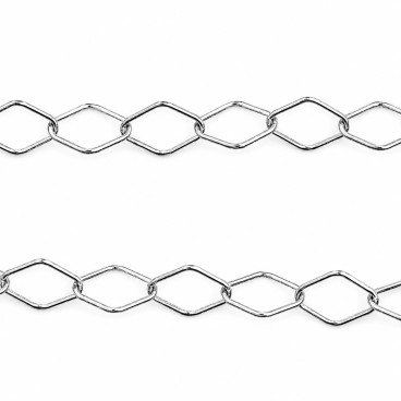 BeauMonde Bijoux - Chaine losange 8x12 mm environ en argent 925