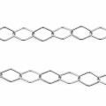 Chaine losange 8x12 mm environ en argent 925