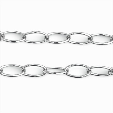 BeauMonde Bijoux - Chaine ovale 5x9 mm environ en argent 925
