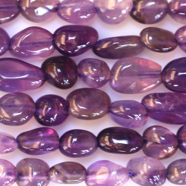 BeauMonde Bijoux - Améthyste nugget irrégulier 3x4/5x7mm environ Brésil
