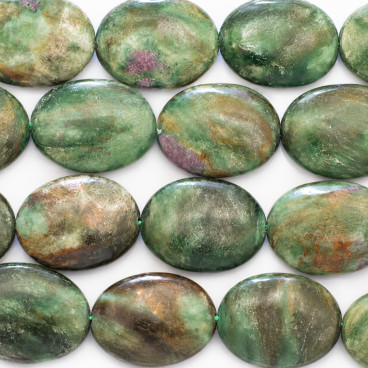 Ruby fuschite 15x20 mm flat oval - BeauMonde Bijoux